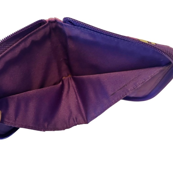 Vera Bradley Small  Zip Around Credit Card Wallet Heather Paisley - Picture 4 of 5